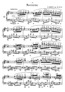 Nocturnes, Op.37: No.2 in G Major by Frédéric Chopin