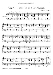 Capriccio marcial and Intermezzo, Op.104: Capriccio marcial and Intermezzo by Johannes Snoer