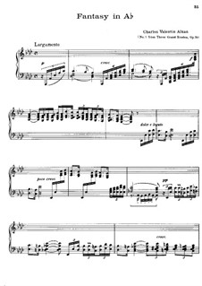 Three Grand Etudes, Op.76: Etude No.1 (Fantasia) by Charles-Valentin Alkan