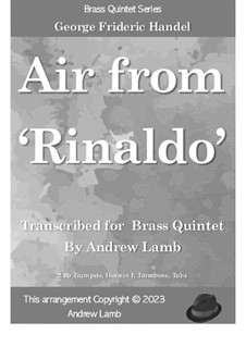 Lascia Ch'io Pianga: For wind quintet by Georg Friedrich Händel