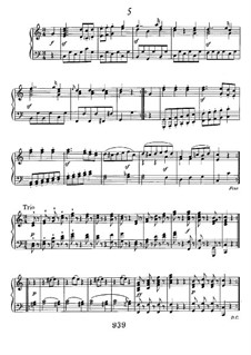Twelve Minuets, WoO 7: No.5 by Ludwig van Beethoven