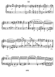 Twelve Minuets, WoO 7: No.10 by Ludwig van Beethoven