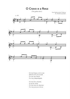 O Cravo e a Rosa: Für Gitarre by folklore