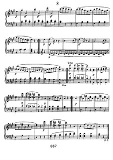 Twelve German Dances, WoO 8: Dance No.8 by Ludwig van Beethoven