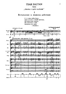 The Tale of Tsar Saltan. Suite, Op.57: Full score by Nikolai Rimsky-Korsakov