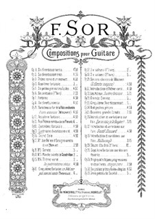 Six Divertissements, Op.13: Complete set by Fernando Sor