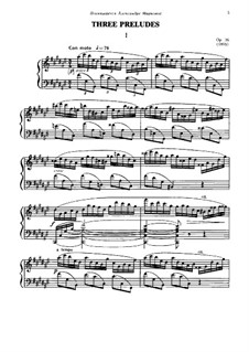 Three Preludes, Op.36: No.1 by Anatoly Lyadov