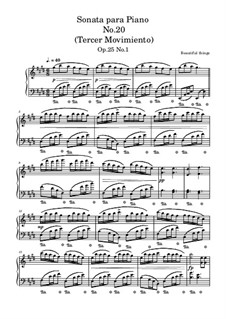 Sonata para Piano No.20, Op.25 No.1: Tercer Movimiento by Beautiful things Martínez