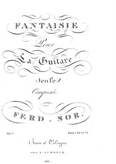 Fantasia in C Major, Op.7: For guitar by Fernando Sor
