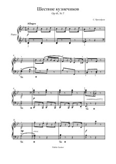 Music for Children, Op.65: No.7 March of the Grasshoppers by Sergei Prokofiev