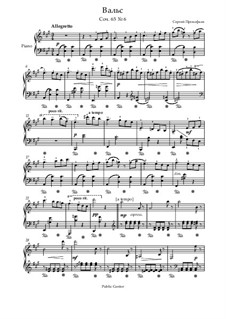 Music for Children, Op.65: No.6 Waltz by Sergei Prokofiev