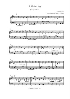 Ode to Joy, for Piano: Pop-Variationen by Ludwig van Beethoven