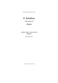 Abendstern (The Evening Star), D.806: Piano score, tbpt52 by Franz Schubert