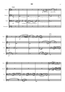 Quartet No.1: Movement III – full score by Vladimir Polionny