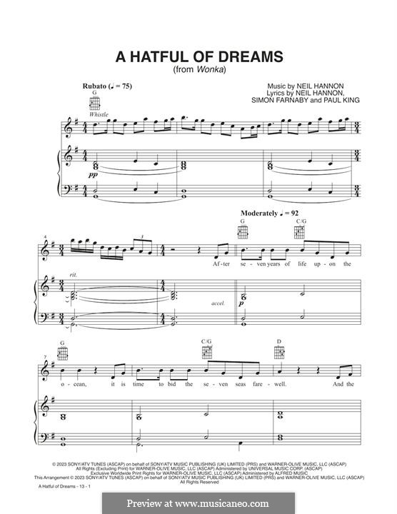 A Hatful Of Dreams (from Wonka) Timothée Chalamet: A Hatful Of Dreams (from Wonka) Timothée Chalamet by Neil Hannon