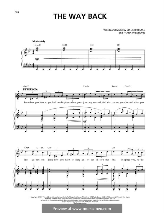 The Way Back (from Jekyll & Hyde): The Way Back (from Jekyll & Hyde) by Frank Wildhorn