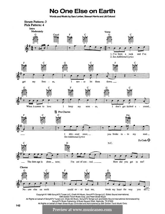 No One Else on Earth: For guitar by Jill Colucci, Sam Lorber, Steve Harris