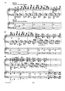 Fragments: Movement III. Version for two pianos four hands by Ludwig van Beethoven