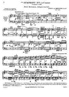 Complete Symphony: Version for piano by Ludwig van Beethoven