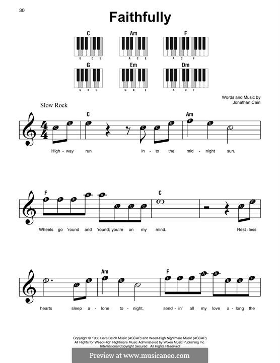 Faithfully: For piano by Jonathan Cain