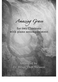 For trio instruments: For clarinet duet and piano by folklore