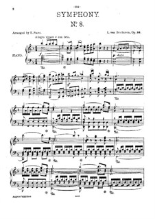 Complete Symphony: Version for piano by Ludwig van Beethoven