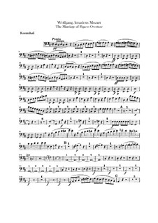 Overture: Double bass part by Wolfgang Amadeus Mozart