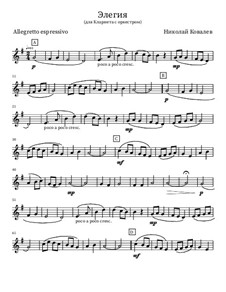 Elegy, Op.4: Flute 1 by Nikolay Kovalev