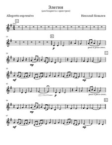 Elegy, Op.4: Flute 2 by Nikolay Kovalev