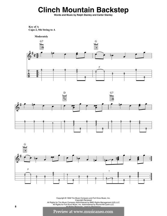 Clinch Mountain Backstep: For banjo by Carter Stanley, Ralph Stanley