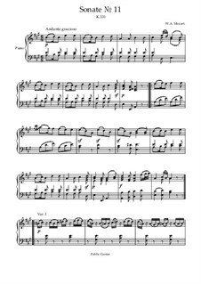 Complete Sonata: For a single performer by Wolfgang Amadeus Mozart