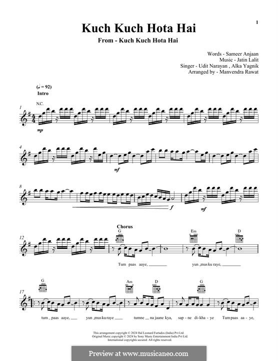 Kabhi Khushi Kabhie Gham (from the Netflix series Bridgerton): For keyboard by Jatin Pandit