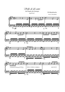Six Songs, Op.34: No.2 Auf flügeln des gesanges (On Wings of Song) by Felix Mendelssohn-Bartholdy