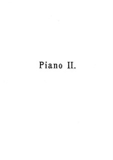 Serenade for String Orchestra, TH 48 Op.48: Arrangement for two pianos eight hands – piano II part by Pyotr Tchaikovsky