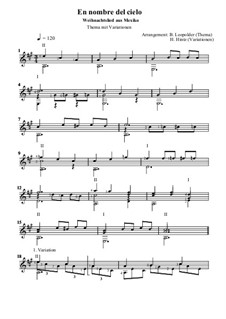 En nombre del cielo: Für Gitarre by folklore