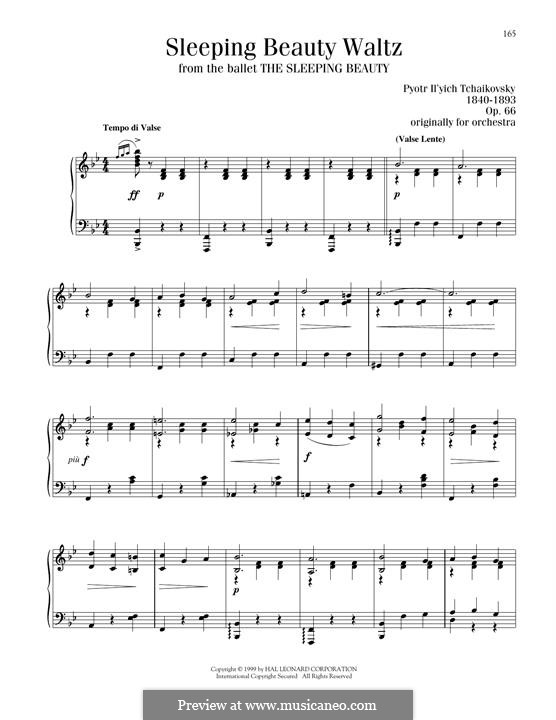 Waltz: For piano by Pyotr Tchaikovsky