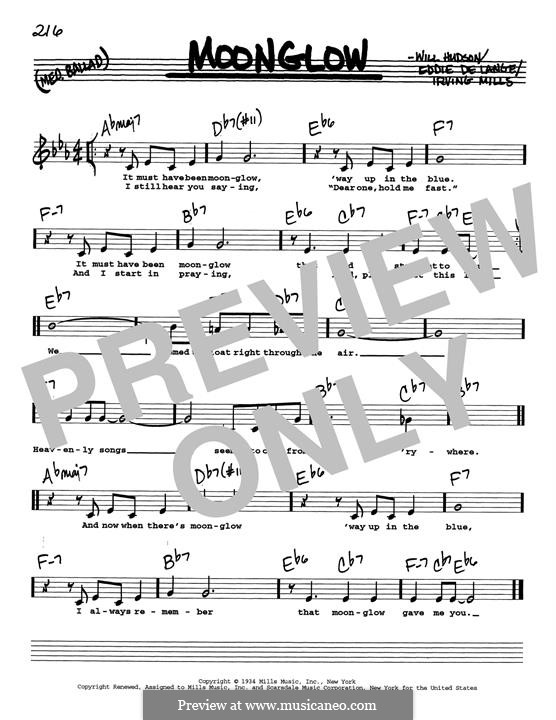 Moonglow: Low Voice by Irving Mills, Eddie De Lange, Will Hudson