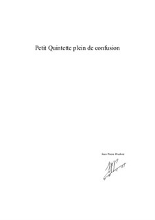 Petit quintette plein de confusion - Little quintet full of confusion: Petit quintette plein de confusion - Little quintet full of confusion by Jean-Pierre Prudent