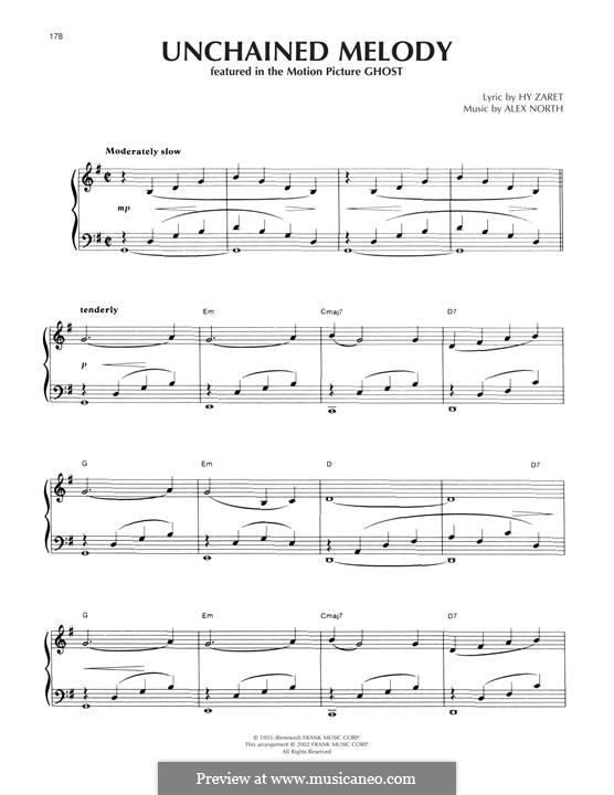 Piano version: For a single performer by Alex North