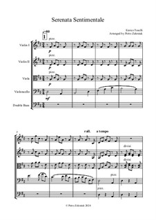 Serenade (Serenata rimpianto): For string orchestra, Op.9 by Enrico Toselli
