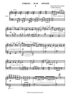 Sonate for piano No.10: Movement 1 by Vladimir Polionny