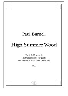 High Summer Wood, for flexible ensemble: High Summer Wood, for flexible ensemble by Paul Burnell