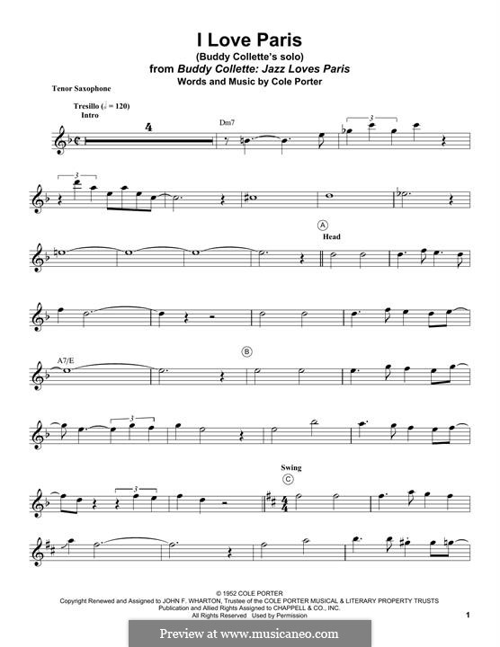 Electric clinique love alto sax sheet music