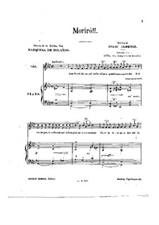 Six Balladas: No.5 Morirò by Isaac Albéniz