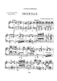 Chants d'Espagne, Op.232: No.2 Orientale by Isaac Albéniz