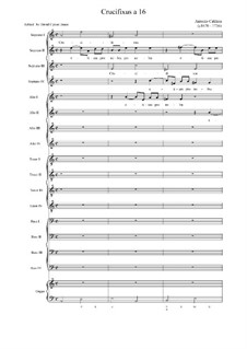 Crucifixus: Full score by Antonio Caldara