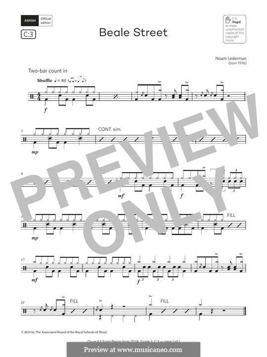 Printable Beale Street Map.pdf Beale Street by N. Lederman - sheet music on MusicaNeo