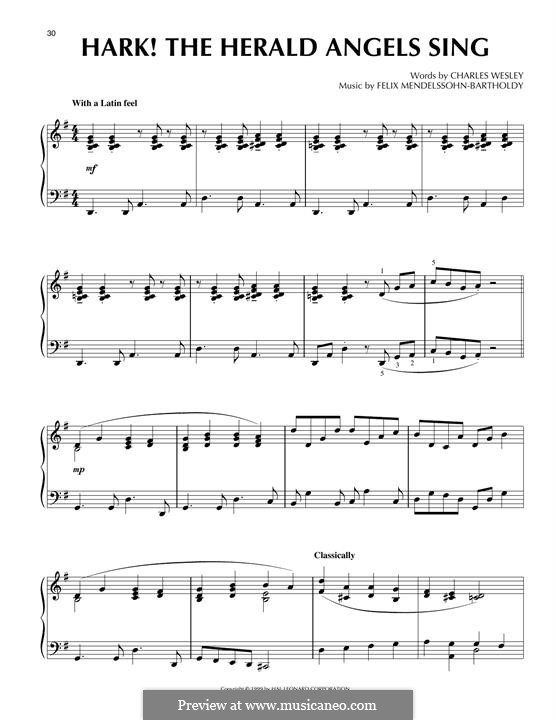 Piano version: Jazz version by Felix Mendelssohn-Bartholdy