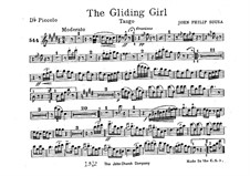 The Gliding Girl. Tango: Flute piccolo part by John Philip Sousa