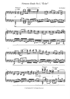 Three Virtuoso Etudes, Op.6: Three Virtuoso Etudes by Salim Haddad